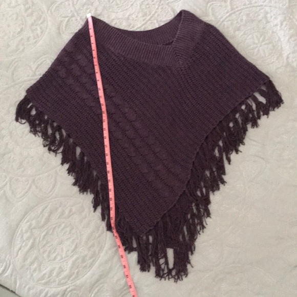 Purple Calvin Klein Poncho shawl - Picture 5 of 5